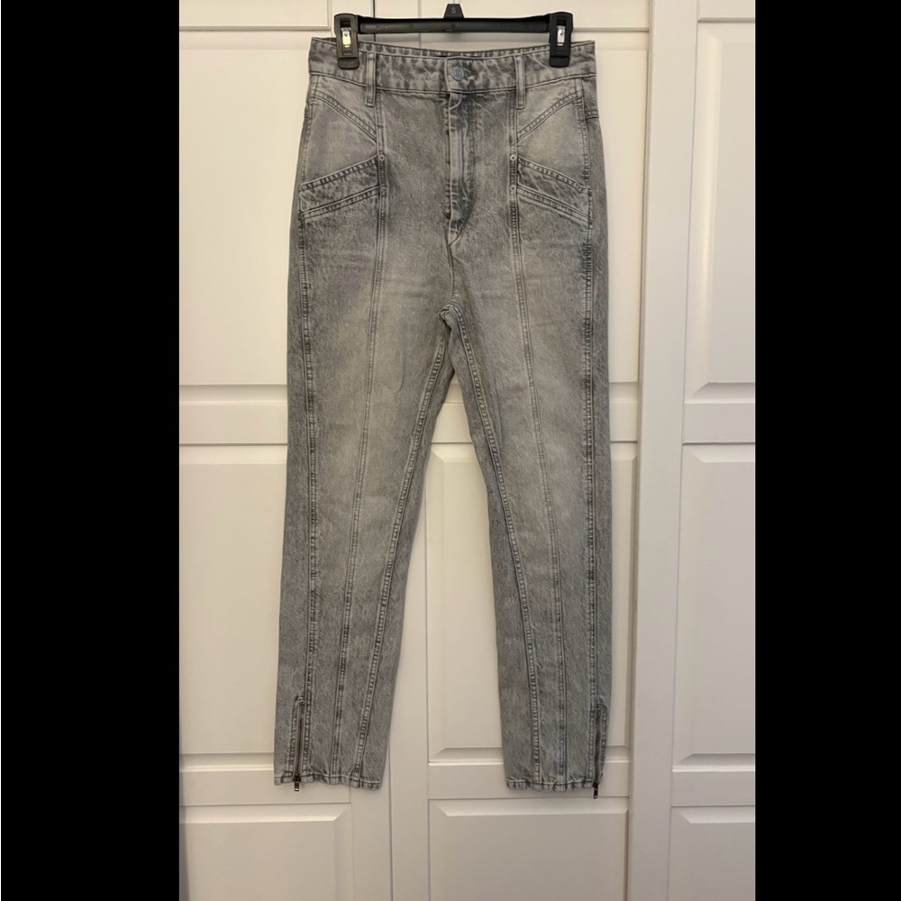 Gray Isabel Marant High Rise Jeans